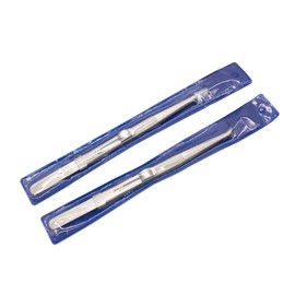 IWOWHERO 2pcs Multifunctional Tweezers Kit for Manicure Steel Pointed Tweezers for Nail Care Jewelry Repair