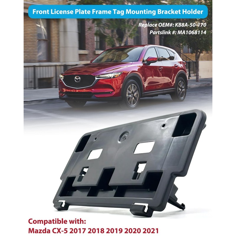 Front License Plate Frame for Mazda CX-5 2017 2018 2019