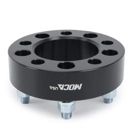 MOCA 38.1mm Wheel Spacers 5x114.3 Hubcentric Wheel Spacers (82.5mm Bore) - 1/2" x20 Studs Fit for Ford Explorer Taurus Edge & for Jeep Liberty Wrangler & for Dodge Nitro (Black, Pack of 2)