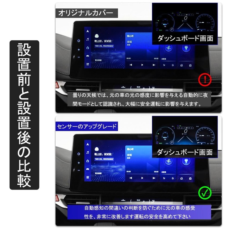 Makuki Auto Light Sensor Cover, SUZUKI Compatible with Suzuki, Translucent,