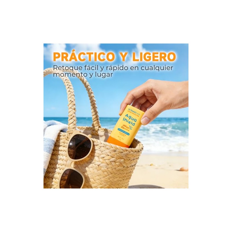 ULTRAMO Protector Solar en Barra, SPF50+ PA++++ UV Stick Acabado