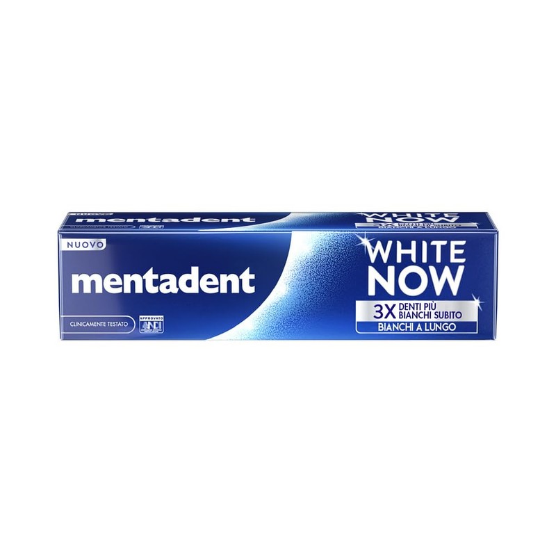 Mentadent dentifricio white now 75ml