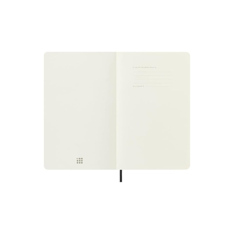 Moleskine Libreta Clásica Grande Negra Hoja Blanca Pasta Suave
