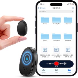 128/ 64GB(9680 Hours) Digital Voice Recorder with Triple Noise Reduction,Portable Audio Recorder with External Speaker, MP3 Recording Device for Work Lectures