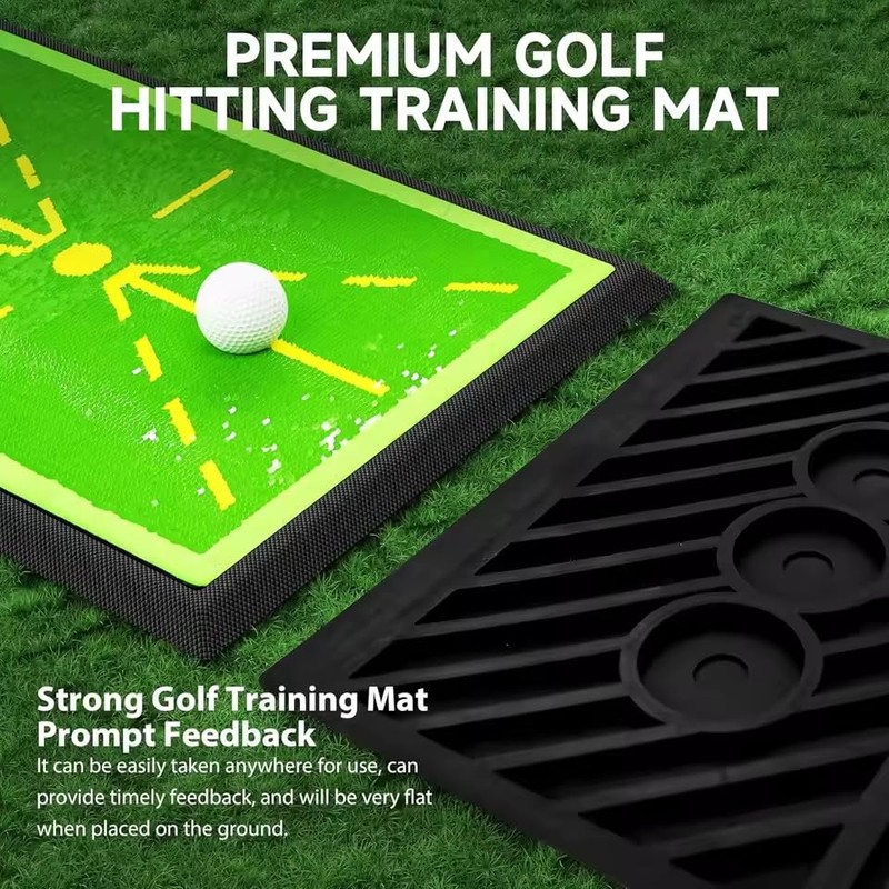 Golf Practice Mats, Golf Hitting Swing Path Mats Feedback with
