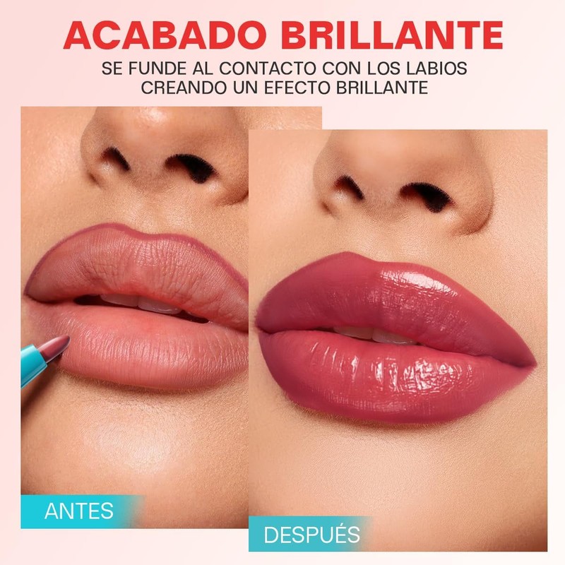 Minimeli Delineador y Brillo Labial 2 en 1, Textura Ligera