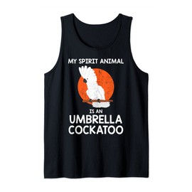 Spirit Animal Parrot Lover Umbrella Cockatoo Tank Top