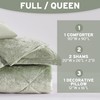 Intelligent Design Queen Comforter Set Velvet Comforters Queen Bedding Reversible,