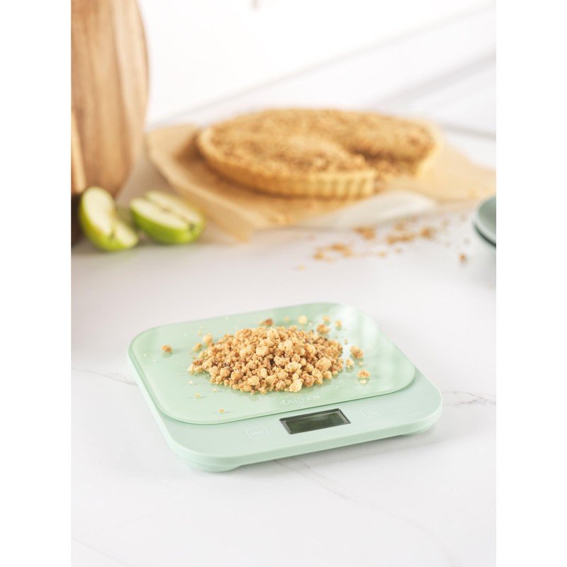 Salter British Bakes Digital Kitchen Scale – Green Baking Scale,