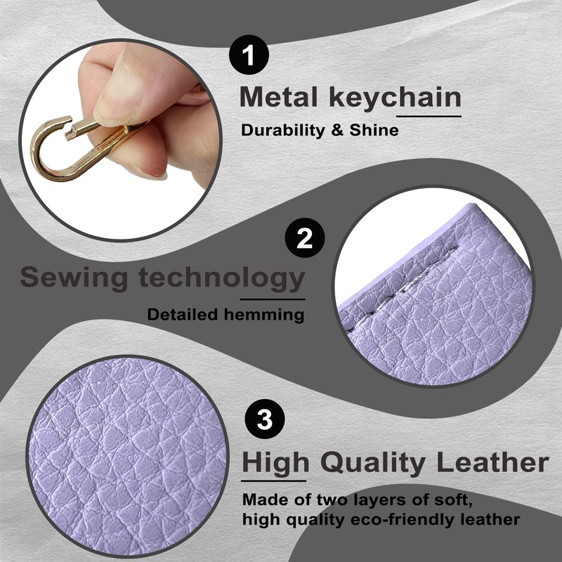 KARENSKEYS Leather Key Sleeve, Broken Car Key Loop Replacement, Stylish