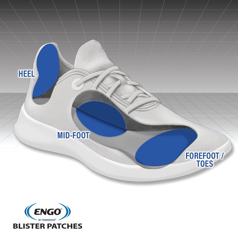 ENGO Heel Blister Prevention Patches (2 Patches) by Engo