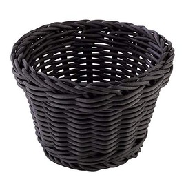 APS Profi Line Round Wicker Basket Made of Polypropylene, Wickerwork Container, Bread Basket, Food Basket