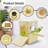 kathson Parakeet Nesting Box Transparent Bird House Bird Nest Box
