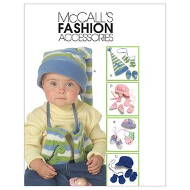 McCall's Patterns M5539 Infants'/Toddlers' Hats, Mittens and Booties