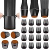 BALEINE 16 Pack Silicone Chair Leg Floor Protectors, Stool Leg