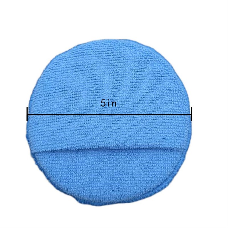 Microfiber Car Detailing Applicator Pads, Car Wax Applicator, 5 Inch