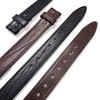 BS250S_Heavy-Duty Genuine Full Grain Leather Belt Strap 1-1/2"(38mm) Wide (Black,