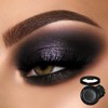 Black Matte Eyeshadow, Single Smoky Eyeshadows Pressed Powder, Highly Pigmented