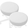 Saloniture 2-Pack Round Stool Seat Cover, 17-1/2 Inch Waterproof Slipcover
