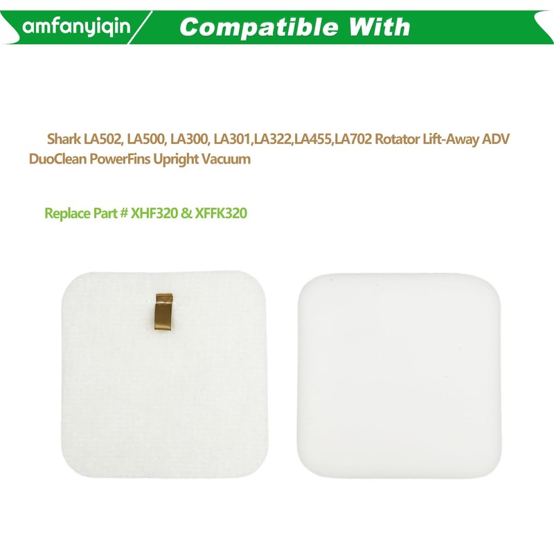 Filter Replacements Compatible with Shark LA502, LA500, LA300, LA301,LA322,LA455,LA702 Ratator