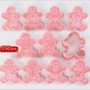 Gingerbread Man Cookie Cutters Set,10 PCS Gingerbread Man Biscut Cutters