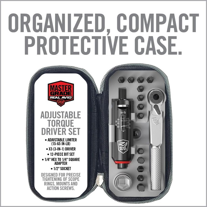 Real Avid Smart-Torq & X3 Driver Kit - Adjustable Limiter