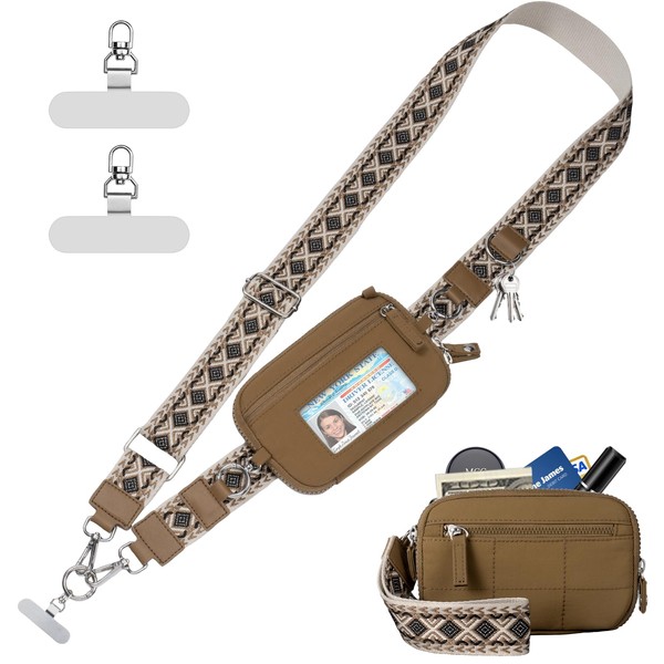 Tiostep Clip and Go Strap for Phone with Wallet Crossbody