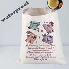 UJIMS ChestSprings Series Gift Cowboy Romance Book Tote Bag Special Edition Book Fans Gift Fantasy Reader Gifts (ChestSpringsbag)