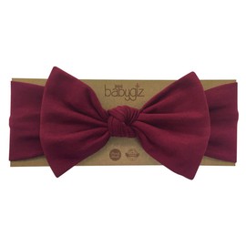 Babygiz Baby Girl Headbands-Infant,Toddler Cotton Handmade Hairbands with Bows Child Hair Accessories (Maroon, 1)