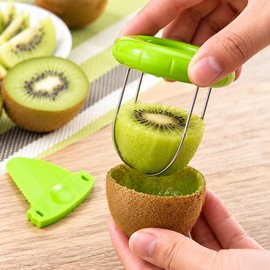 1pc/Kiwi fruit opener thickeneded independent packaging kiwi spoon kiwi peeling tool fruit splitting artifact