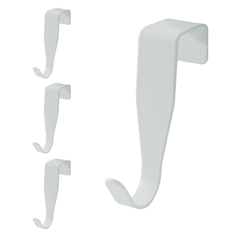 Cionyce Over Cabinet Door Hook, 4 Pack Carbon Steel Door