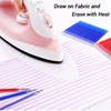 Heat Erasable Fabric Marker Pens with 36 Refills for Sewing