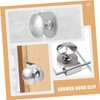LALAFINA 2pcs Glass Door Handles Durable Pull Clamp for Showcase