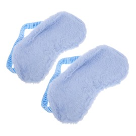 OHPHCALL Luxury Rabbit Fur Sleep Mask Pack of 2 Ideal for Men Women Soft Material Block for Sleep Travel