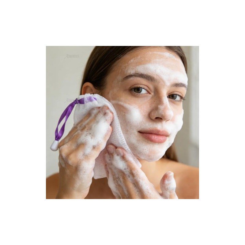 AUEAR, paquete de 20 bolsas de jabón de malla exfoliante
