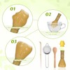 5PCS Resin Matcha Whisk Set, Easy-To-Clean Bamboo Macha Tools for
