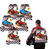 12 Pcs Black and White Racing Drawstring Bag Set Cartoon