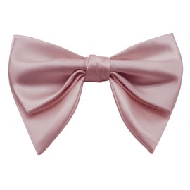 LHXzizizi Oversized Bow Ties for Men Solid Color Pre-Tied Adjustable Bow Tie for Wedding Tuxedo Party Graduation (Pink)