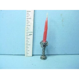 Bright Delights Miniature Skull Candle Holder wi Candle Bright Delights 1/12 Scale