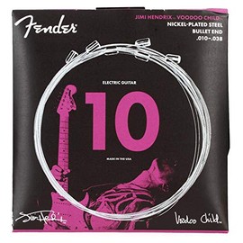 Fender Hendrix Voodoo Child Electric Guitar Strings, Nickel Plated Steel, Bullet End .010-.038