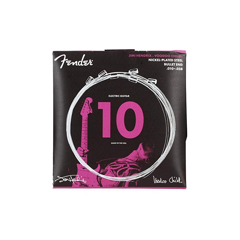 Fender Hendrix Voodoo Child Electric Guitar Strings, Nickel Plated Steel,