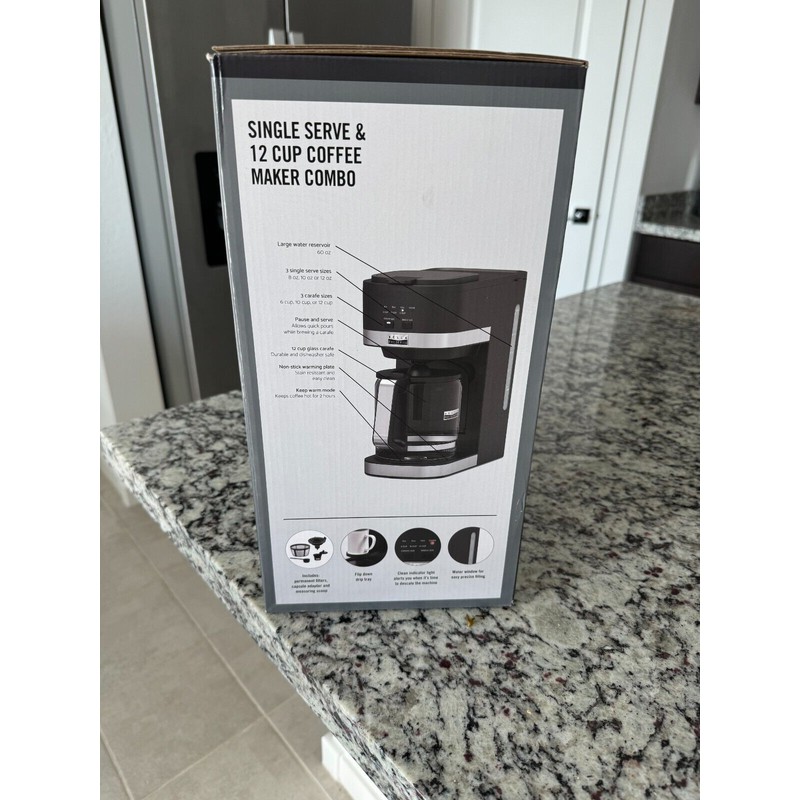 Bella Pro Series - Single Serve & 12-Cup Coffee Maker