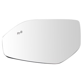 TRQ Left Driver Side Mirror Glass Heated Blind Spot Indicator Compatible with 2018 Volkswagen Atlas VW1324109