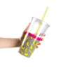Mustard M12042 plátano - Taza de paja de doble pared,
