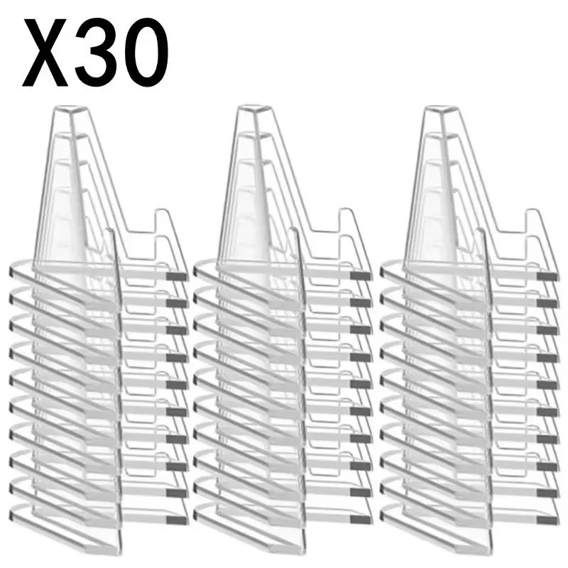 30pcs Clear Acrylic