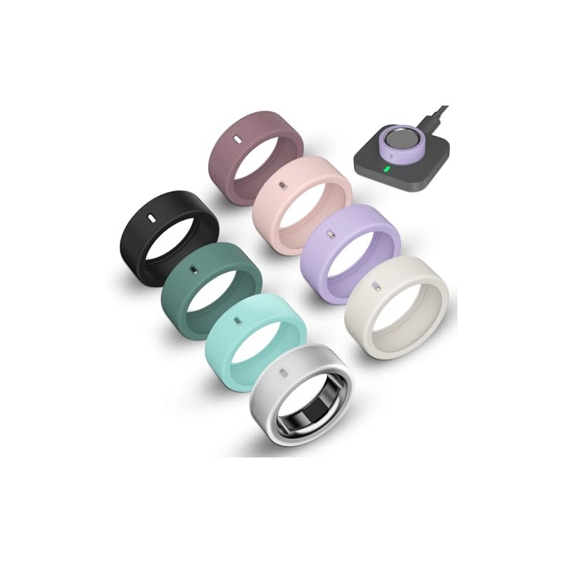 8 Pack Ultra-Thin Silicone Ring Covers for Oura Ring