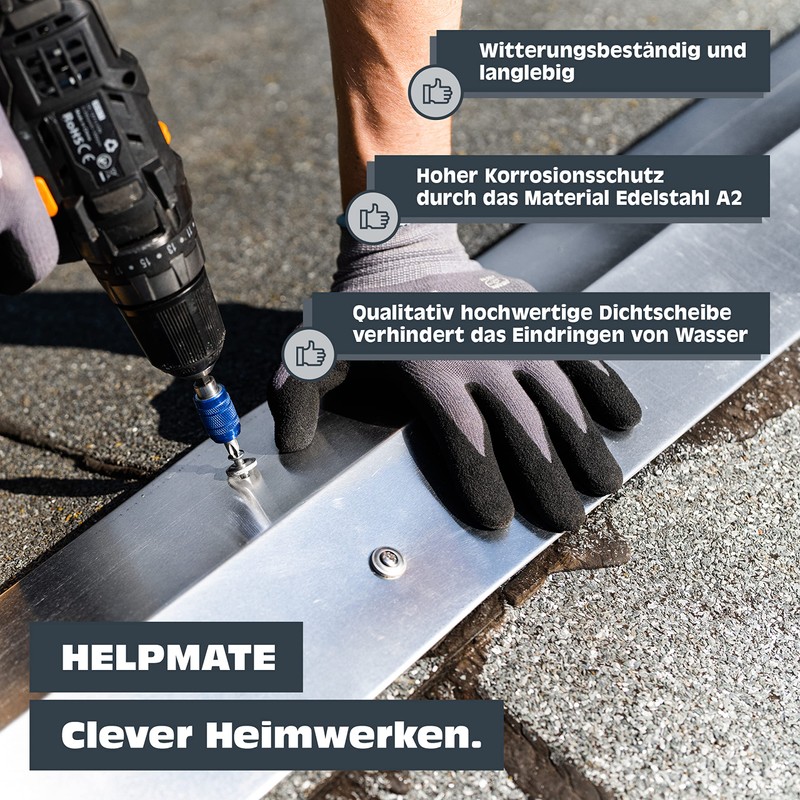 HELPMATE Spengler Screws 4.5 x 35 mm, Pack of 50,