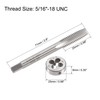sourcing map 5/16"-18 UNC Tap and Die Set, HSS Machine