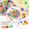 Ruidee 30 Pcs Diaper Pins Cute Smile Face Nappy Pins