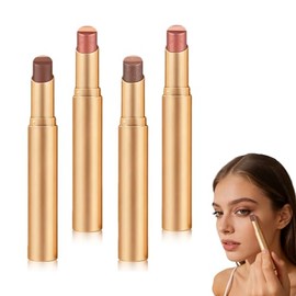 Nuevo 3-in-1 Easy Eyeshadow StickBarra de Sombra de Ojos 3 Colores en 1, Sombra de ojos en crema con degradado perlado, duradera, resistente al agua  